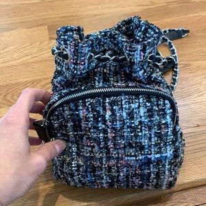 Zara Tweed mini Backpack